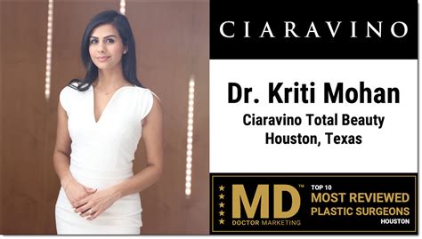 dr kriti mohan|ciaravino plastic surgery.